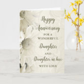 Carte Fille florale et fille en droit Anniversaire (Fleur jaune)