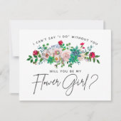 Carte Fille Florale Succulente (Devant)