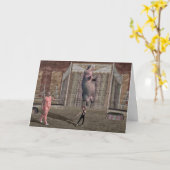 Carte Fille Forte En Cirque (Fleur jaune)