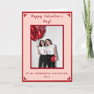 Carte Fille Gay Couple Photo Saint Valentin Romantique