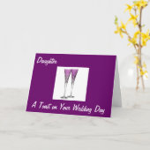 CARTE FILLE/GROUPE TOAST SUR MARIAGE (Fleur jaune)