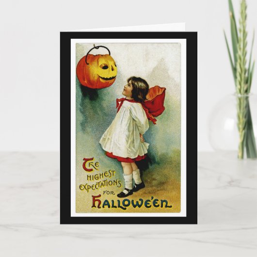 Carte Fille Halloween (Devant)