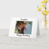 Carte "FILLE" HEUREUSE **18ème** ANNIVERSAIRE** (Fleur jaune)