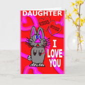 Carte Fille Je T'Aime (Fleur jaune)