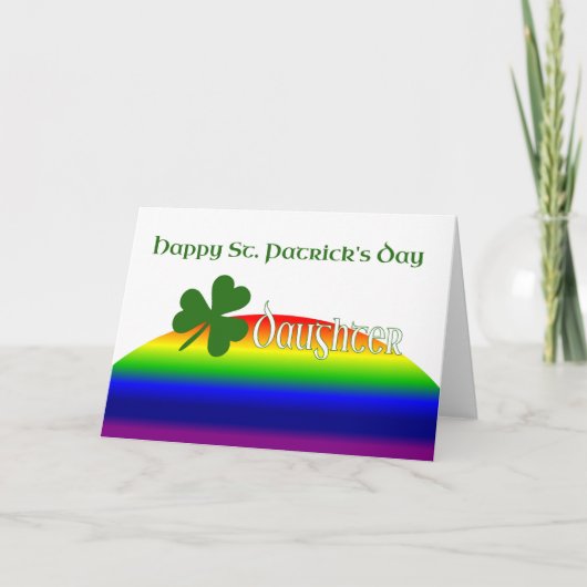 Carte Fille Joyeuse Saint Patrick (Devant)