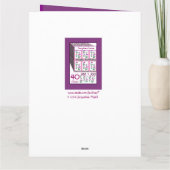 Carte FILLE Joyeux 40e anniversaire avec fleurs (Dos)