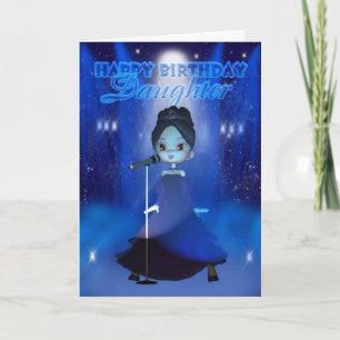 Carte Fille Joyeux Anniversaire chanter Deva Cute Card