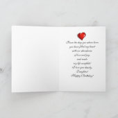 Carte Fille - Joyeux anniversaire - Digital Floral (Intérieur)