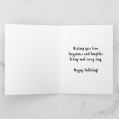 Carte Fille moderne 16e anniversaire Big (Intérieur)