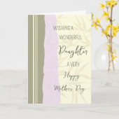 Carte Fille moderne Bonne fête des mères (Fleur jaune)