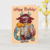 Carte Fille monstre VTuber (Fleur jaune)