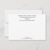 Carte Fille n'arrête jamais de rêver peinture Flat Card (Dos)