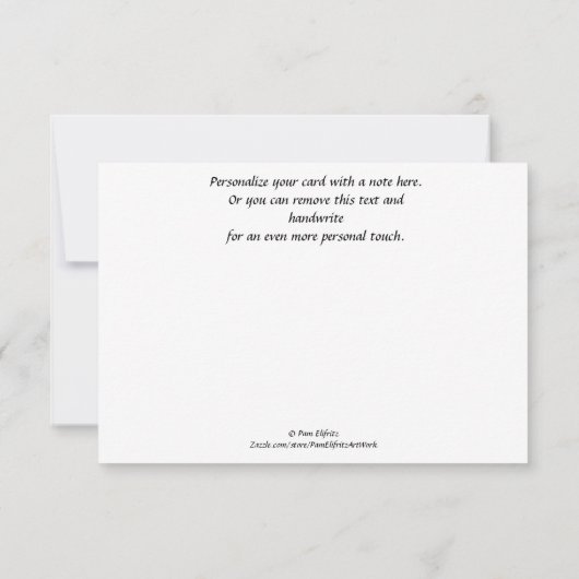 Carte Fille n'arrête jamais de rêver peinture Flat Card (Dos)