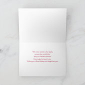 Carte Fille Noël Fête Souvenir (Intérieur)