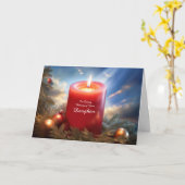 Carte Fille Noël Fête Souvenir (Fleur jaune)