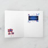 Carte Fille norvégienne dans Bunad (Intérieur)