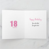 Carte Fille Numéro 18 Photo Collage Gros 18e anniversair (Intérieur)