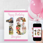 Carte Fille Numéro 18 Photo Collage Gros 18e anniversair<br><div class="desc">Personnalisez cette grande carte de 18ème anniversaire avec jusqu'à 12 photos différentes. Conçu pour votre fille (bien que 'fille' puisse être édité à un nom ou ce que vous voulez), le collage photo numéro 18 est une façon réfléchie de donner une carte d'anniversaire avec une qualité unique et spéciale. Le...</div>