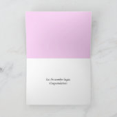 Carte Fille ours en peluche dans le landau (Intérieur)