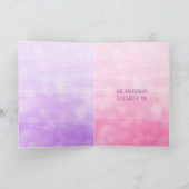 Carte Fille papillon personnalisée Joyeux anniversaire (Intérieur)