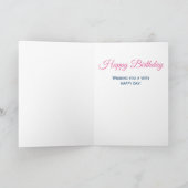 Carte Fille Parties scintillant rose 16e anniversaire Ph (Intérieur)