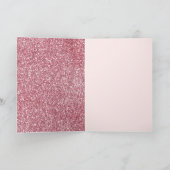 Carte Fille Parties scintillant rose heureux Anniversair (Intérieur)