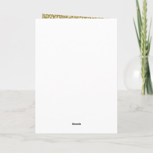 Carte Fille Parties scintillant rose or Sparkle Glitz No (Dos)