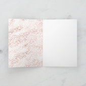 Carte Fille rose Empreinte de léopard Coeur Or Parties s (Intérieur)