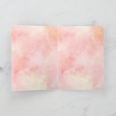 Carte Fille rose or Blush Empreinte de léopard (Intérieur)