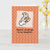 Carte Fille, Salutations Ghoost (Fleur jaune)