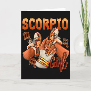 Carte Fille Scorpion Anniversaire Mélanine Femme Noire S