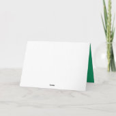 Carte Fille Shamrock à quatre feuilles de chien de garde (Dos)