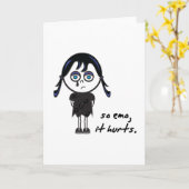 Carte fille si emo (Fleur jaune)