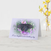 Carte Fille son jour du mariage (Fleur jaune)