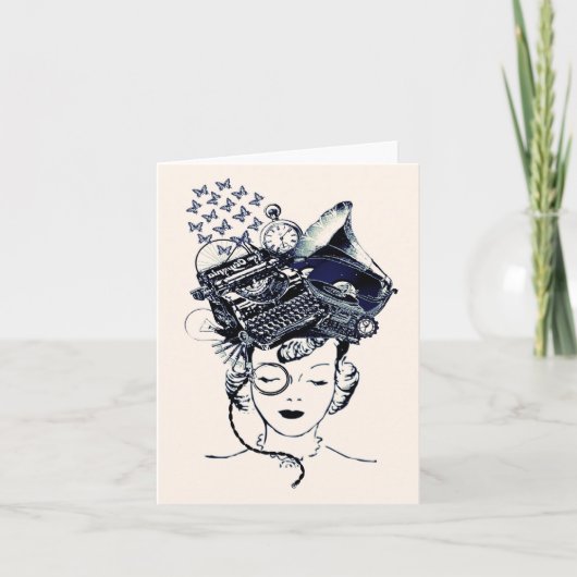 Carte Fille Steampunk (Devant)