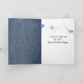 Carte Fille stick figure d'anniversaire avec verre à vin (Intérieur)