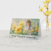 Carte *~* Fille Sun Flowers TV2 Sympathy Love Light (Fleur jaune)