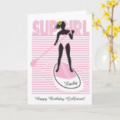 Carte Fille SUP (Fleur jaune)