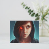 Carte fille super-héros (Debout devant)