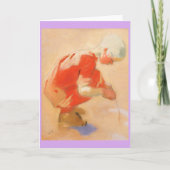 Carte Fille sur le sable, Helene Schjerfbeck (Devant)