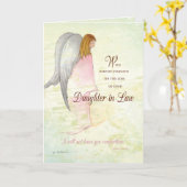 Carte Fille Sympathie Angel (Fleur jaune)