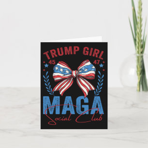 Carte Fille Trump 45 47 Méga Est 2024 Club Social Vote