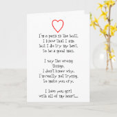 Carte Fille, tu sais que je t'aime ! (Fleur jaune)