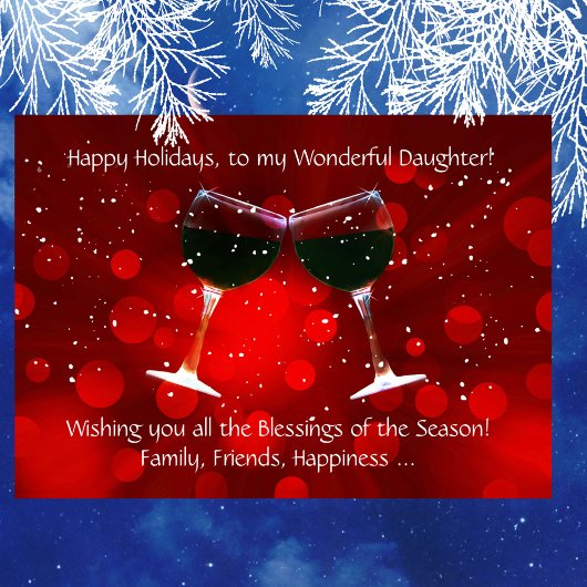 Carte Fille Vin amusant