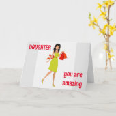 CARTE ***FILLE*** VOUS ÊTES EXTRAORDINAIRE/VOUS VOUS ÉCL (Fleur jaune)