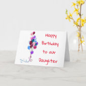 CARTE ***FILLE** VOUS RENDEZ TOUS LES JOURS PARTICULIERS (Fleur jaune)