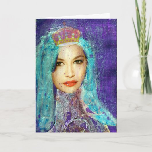 Carte Fille Zetti Couronnée, Anniversaire (Devant)