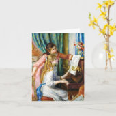 Carte Filles à la peinture de Pierre Auguste Renoir de (Fleur jaune)