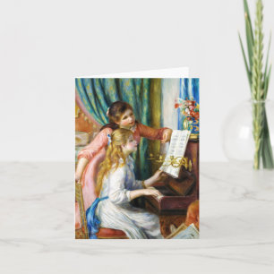 Carte Filles à la peinture de Pierre Auguste Renoir de