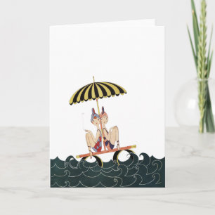 Carte Filles à la plage